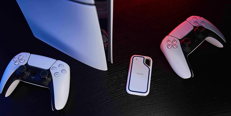 Extreme Portable SSD für PS5 1 TB - bis zu 1.000 MB/s Lesen - Weiß