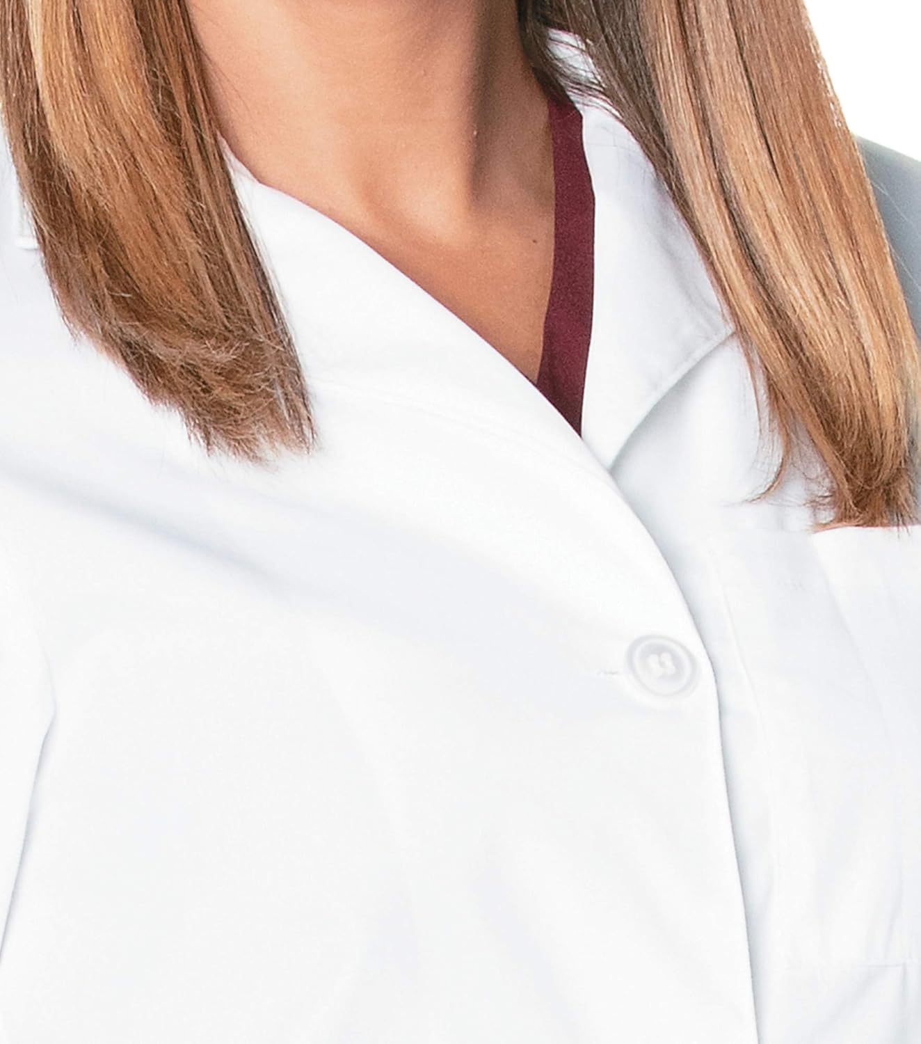 3-Pocket, Classic Relaxed Fit Notch Collar Medical Lab Coat 3155: Clothing