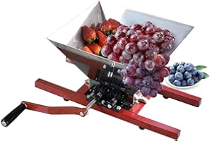SQUEEZE master Grape Berry Wine Fruit Manual Crusher Grinder -7 Litre Large Stainless Steel- for Manual Cider Juicer Grinder & Fruit Scatter,Berry Wine Sauce