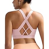 RUNNING GIRL Sports Bra for Women High Support,Molded Cup High Impact Sports Bras with Sewn in Pads