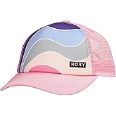 Roxy Girls' Honey Coconut Trucker Hat - Breathable Mesh Snapback, Curved Visor