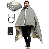 Kintiwe Pro Heated Blanket Throw Battery Operated, 12V Portable Electric Heated Shawl with 3 Heating Modes,Heating Outdoor Camping Blanket for Traveling,Picnics,Car