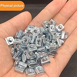 100pcs 2020 Series Sliding T-Nuts Metric M5 Thread