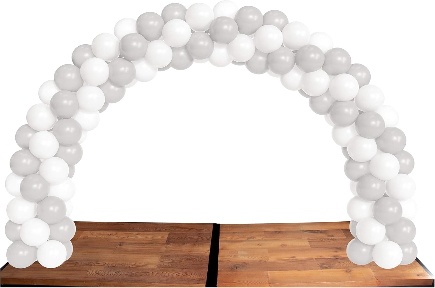 Balloon Arch Kit with 40 White and 40 Silver Balloons Balloon Table Arch Set for