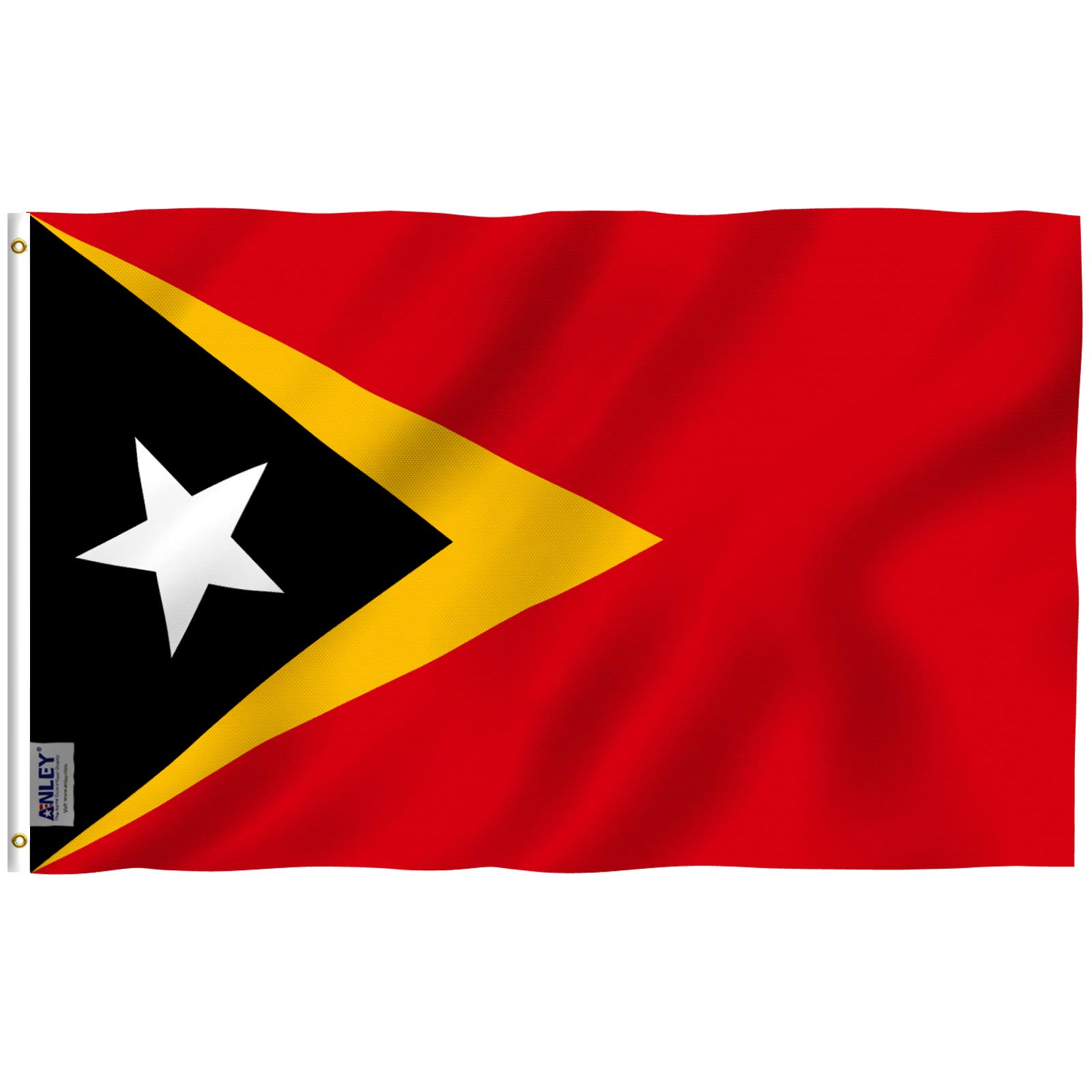 ANLEY Fly Breeze 3x5 Feet East Timor Flag - Vivid Color and UV Fade Resistant - Canvas Header and Double Stitched - Timor-Leste Flags Polyester with Brass Grommets 3 X 5 FT