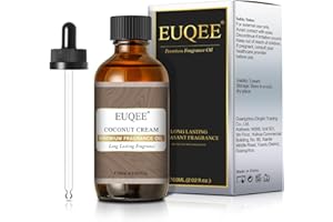 EUQEE Coconut Cream Fragrance Oil, Premium Fragrance Essential Oils for Soap Candle Making, Diffusers, DIY Bath Bombs - 2.02 Fl oz/ 60ml
