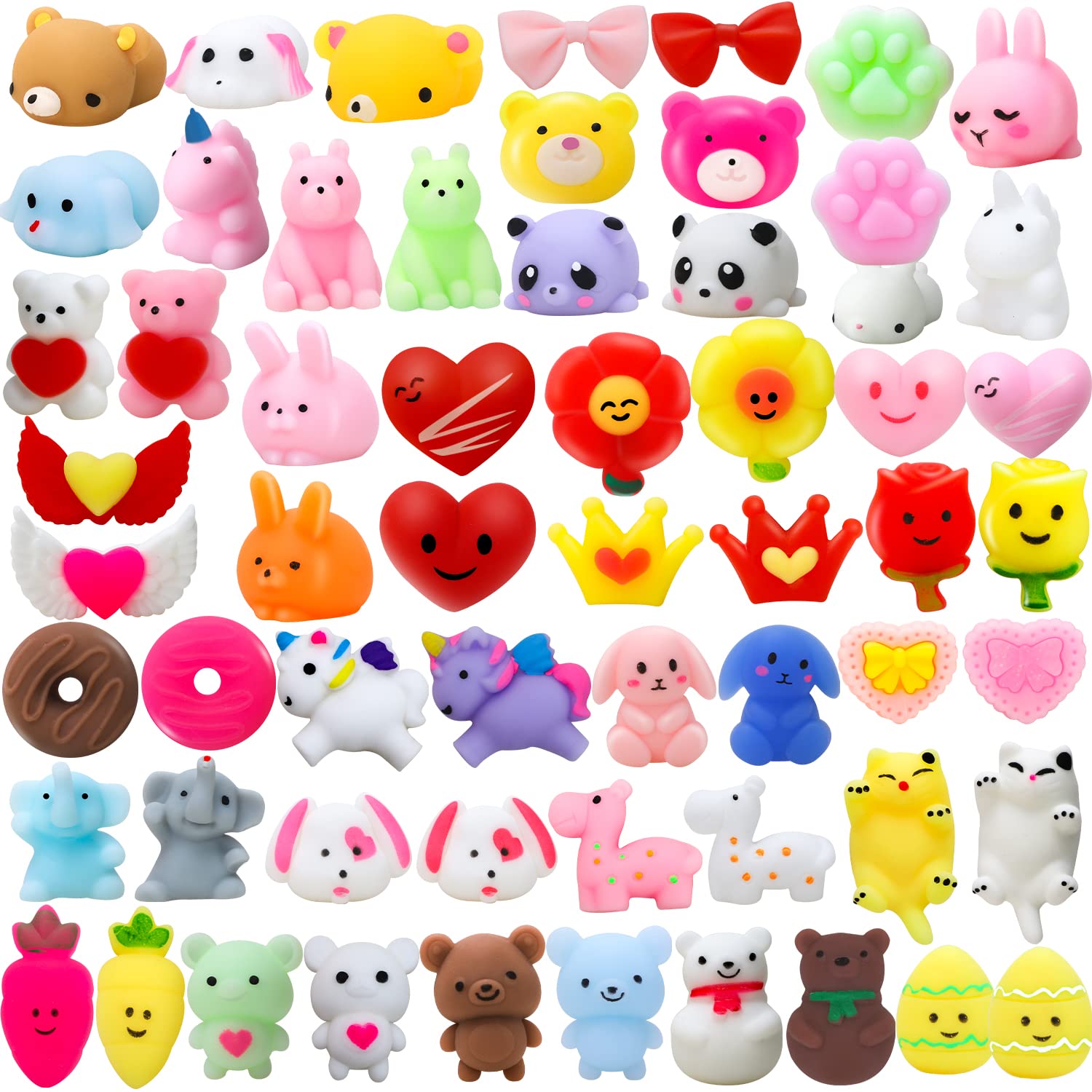 Mua TOY Life 60 Pack Valentines Day Mochi Squishy Toy, Valentines Day