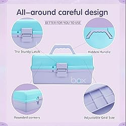 TERGOO 12in Three-Layer Multipurpose Storage Box