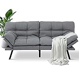 MUUEGM Futon Sofa Bed,Memory Foam Modern