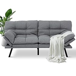 MUUEGM Futon Sofa Bed,Memory Foam Modern
