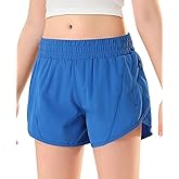 DOCUMO Girls Athletic Shorts with Zipper Pocket, Liner Quick Dry Running Shorts for Kids Teen Girls Active Sports Shorts