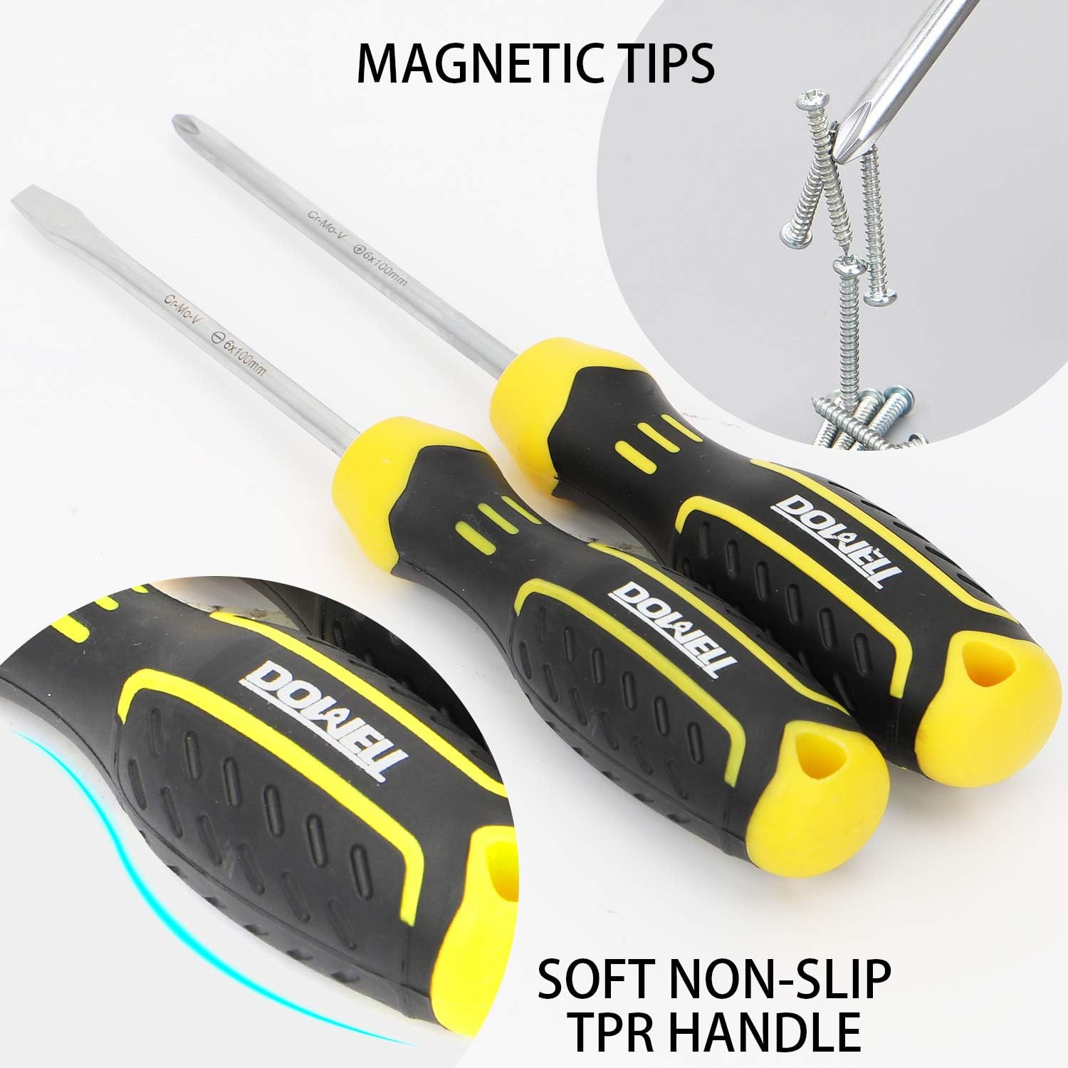 DOWELL 10 Piece Small Tool Kit,Mini Portable Tool Set,Home Repair Hand