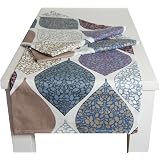 Beties Momenti Federa Cuscino 15x40 Cm, 100% Cotone Panama Con Slubs, Colore Blu Ortensia, Morbida E Resistente