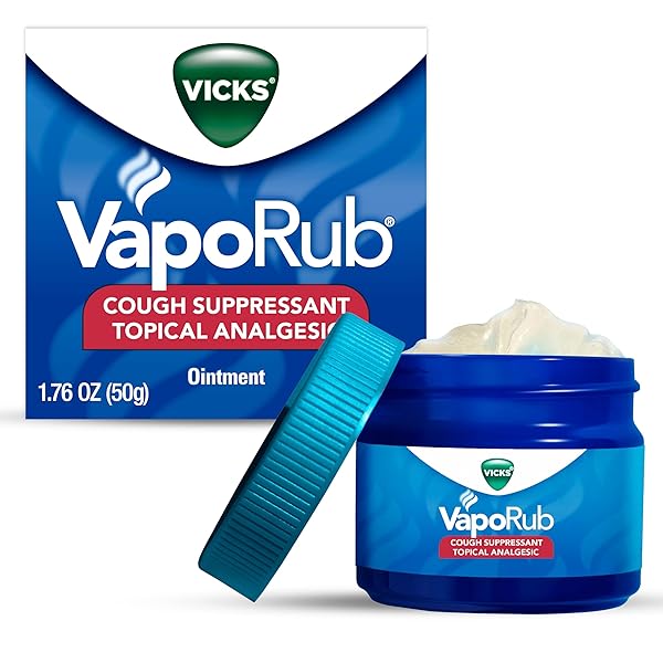 VICKS VAPORUB, ORIGINAL, COUGH SUPPRESSANT, TOPICAL CHEST RUB...