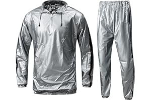 MulYeeh Sauna Suit for Men Women Weight Loss Sweat Suit Gym Fitness Workout Anti-Rip Lightweight Upgrade Materials