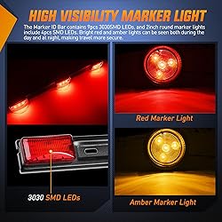 Nilight LED Trailer Light Kit 6 Inch Oval Stop Turn