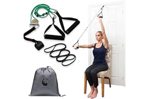 Slim Panda Shoulder Pulley for Physical Therapy, Over-The-Door Pulley System for Increases Shoulder and Arm Range of Motion, Relieves Shoulder Pain and Promotes Recovery After Surgery