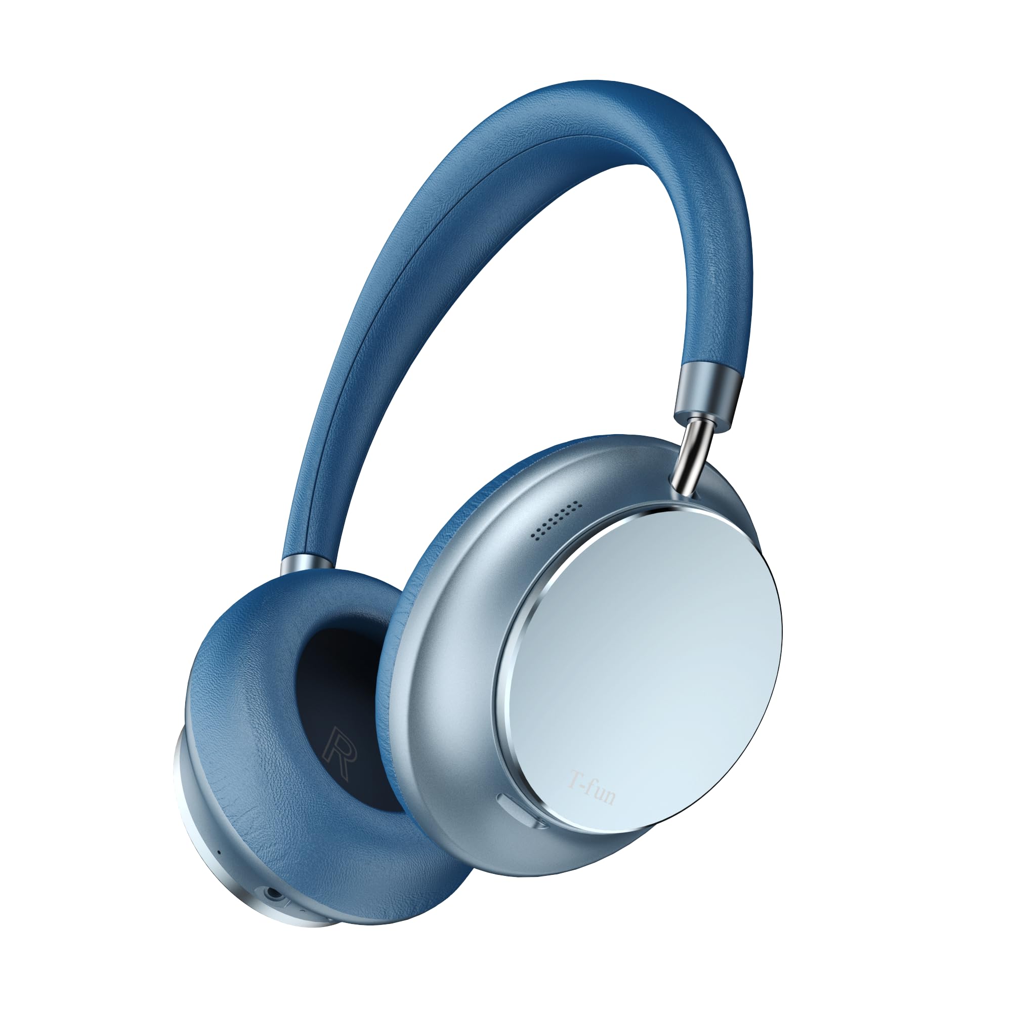 Photo 1 of T-fun NC35 Hybrid Active Noise Cancelling Headphones, 360° Spatial Audio with Head Tracking, Over Ear Headphones Wireless Bluetooth 5.3, 55H ANC Playtime, Deep Bass, Custom EQ via App, for Travel Home