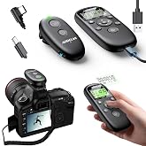 for Sony Camera Wireless Rechargeable Timer Shutter Release Remote Control | with LCD &amp; Interval Timer for Sony A6700, ZV-E1, A7C II, ZV-E10 II, A7 IV, A7 III, A7R V, A7R IV, A6600, RX100 VII, ZV-1