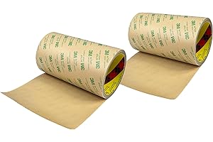 DBSTAR 3M 467MP Adhesive Transfer Tape, Bonding & Laminating, Clear, 6 in x 5 yd, 2 Rolls, High-Strength Bonding for Metals & Plastics, Heat & Chemical Resistant