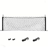 Cargo Net Conmpatible with Rogue 2000 to 2023 | Trunk Cargo Black Polyester Hook Cargo Net for SUV
