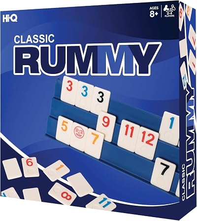 Point Games Classic Rummy Game with 106 Tiles and 3 Tier Racks