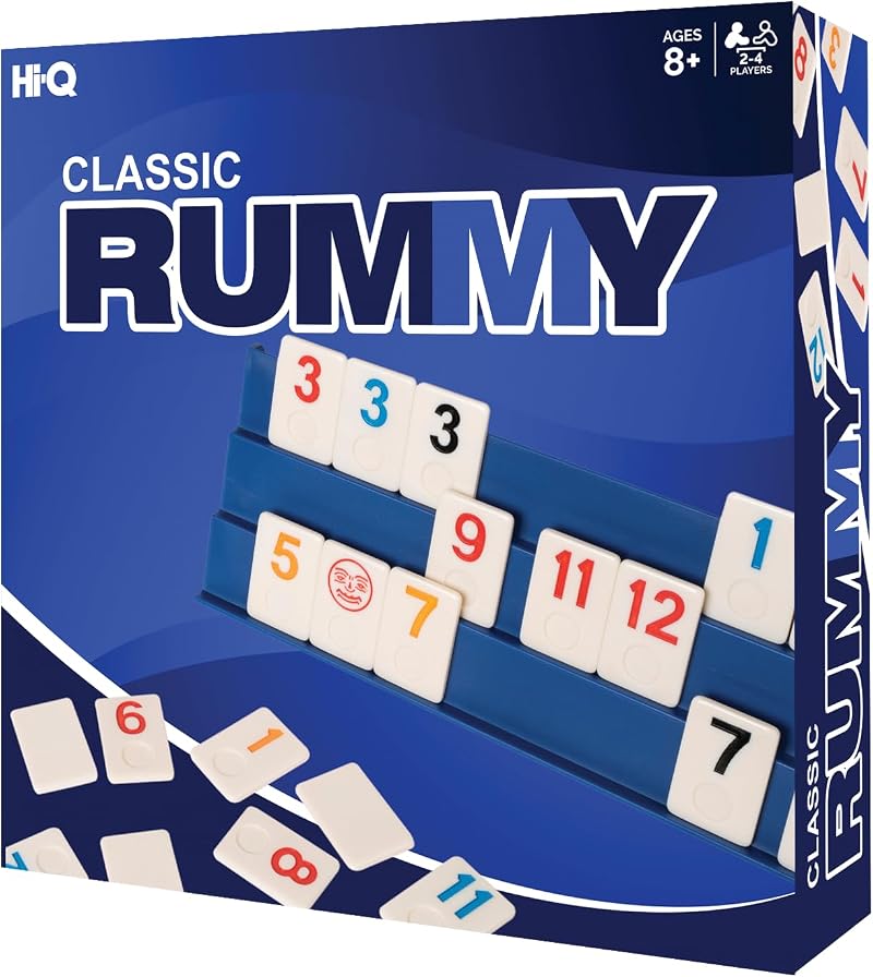 Point Games Classic Rummy Game with 106 Tiles and 3 Tier Racks