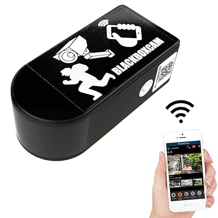 WLAN BlackBox Überwachungs Netzwerk Kamera Mini mit 180° drehbarem Objektiv kabellos mit App (Rotate Mini)