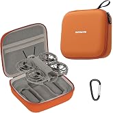 FSIDIWT Storage Bag for DJI Neo 2, Portable Travel Case Protective Carrying Case for DJI Neo 2 Drone and Batteries Accessories (Orange)