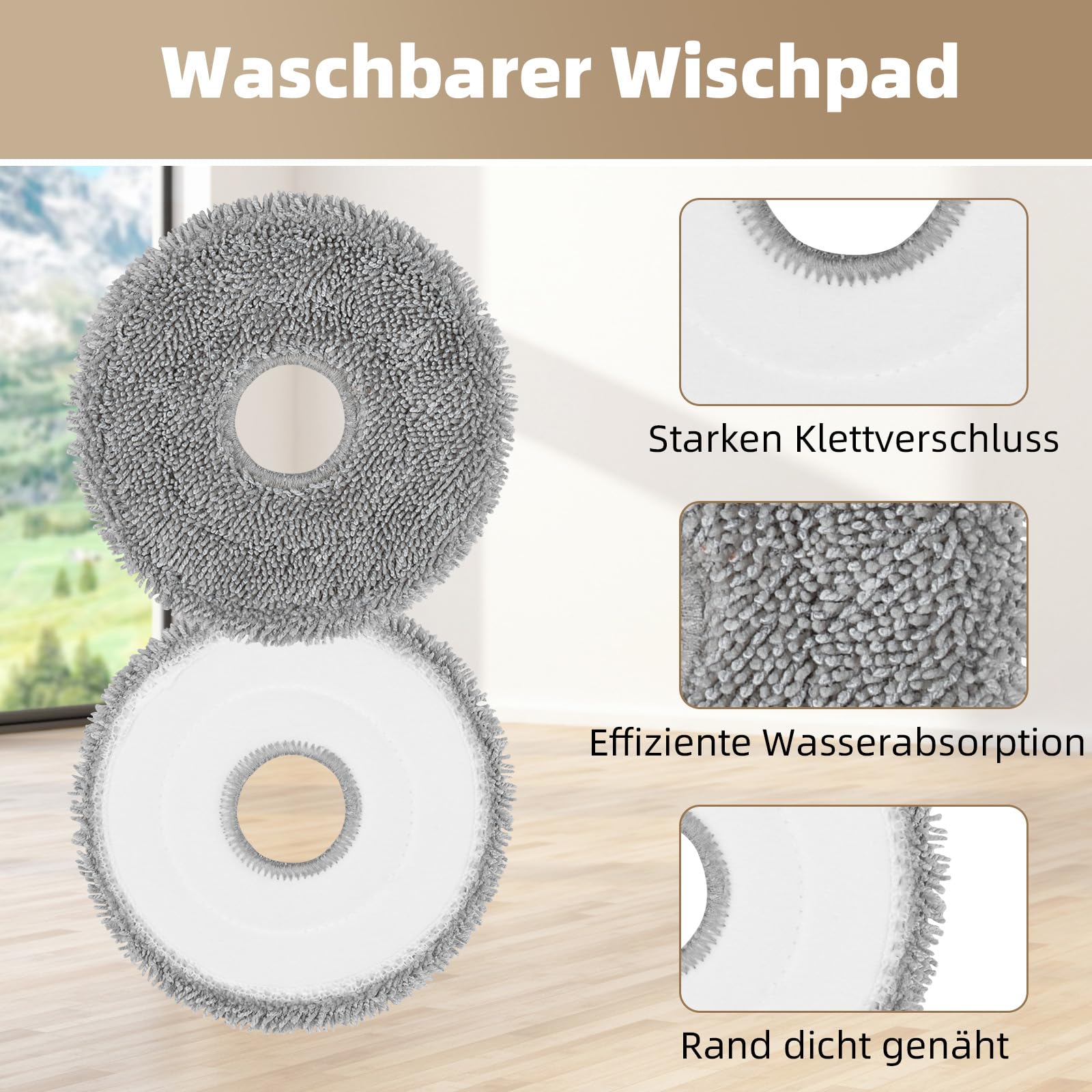 20 Stück Zubehör für Dreame X40 Ultra Complete/X40 Master/L40 Ultra/L10s Ultra Gen 3/Mova P50 Pro Ultra Staubsauger, 1Hauptbürste 6Staubbeutel 4Wischpads 4HEPA Filter 4Seitenbürste 1Reinigungszubehör 4