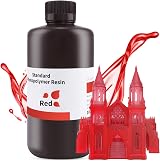 ELEGOO 405nm Rapid Resin 1000G Clear Red LCD UV-Curing Photopolymer