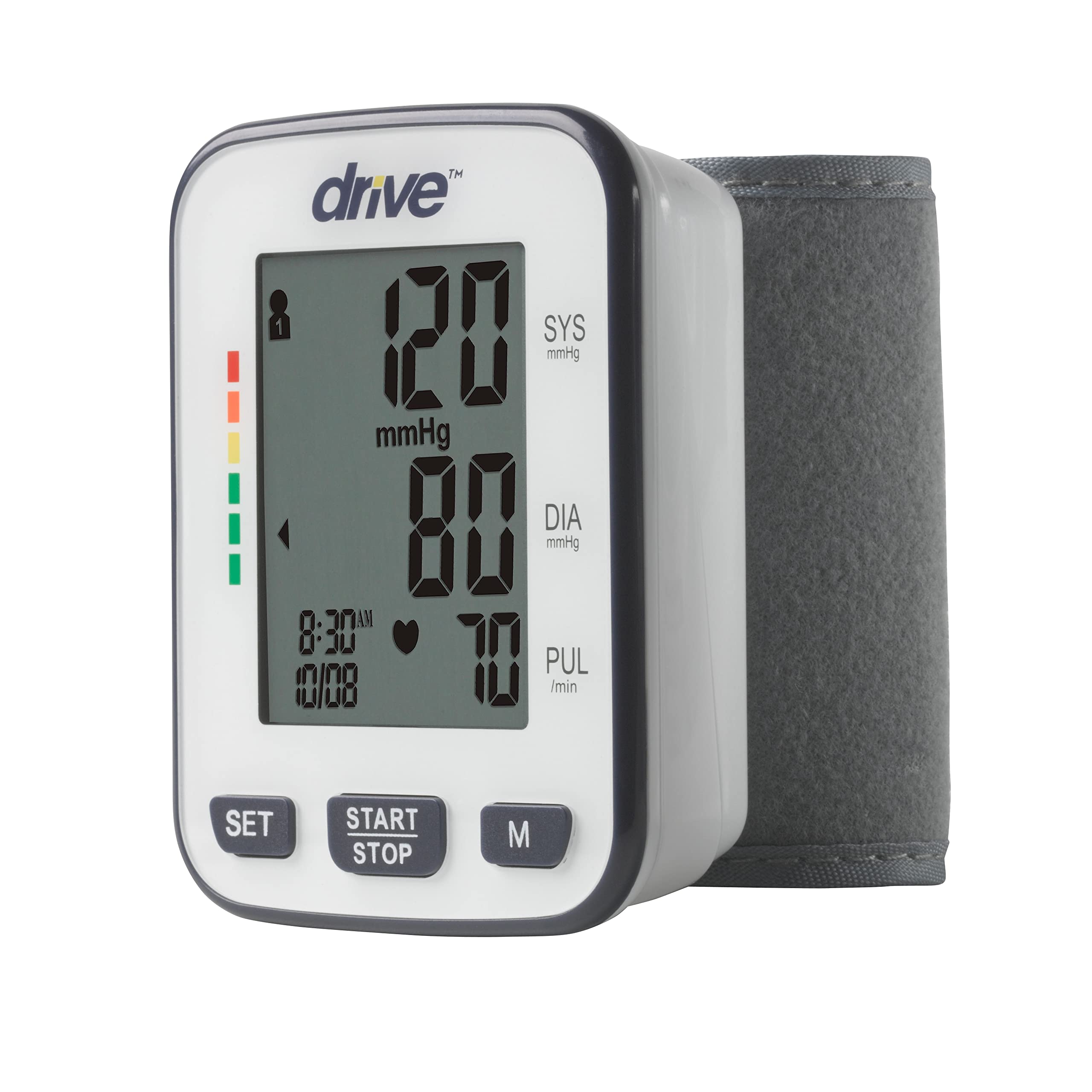 Photo 1 of Drive Medical Automatic Deluxe Blood Pressure Monitor, White, Wrist