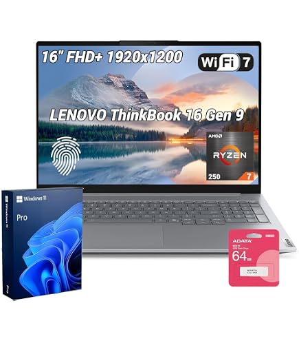 Amazon.com: Lenovo ThinkBook 16 Gen 8 AI Business Laptop, 16