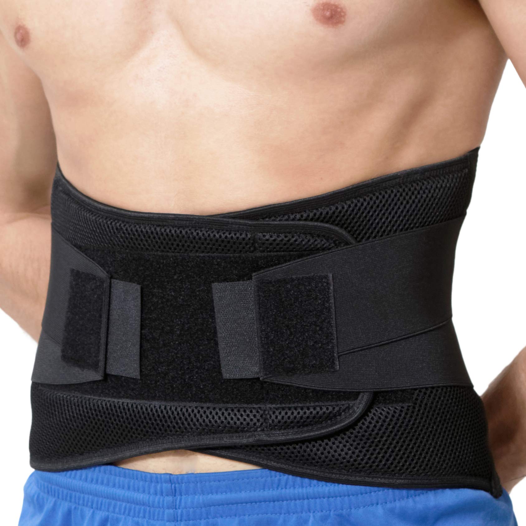 Neotech Care Back Support Belt, Lumbar Support Belt for Lower Back Pain - For Men or for Women (Black, Size XXL)