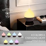 SALKING Essential Oil Diffuser 100ml Ultrasonic Auto Shut-Off Dark Wood view 2