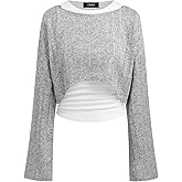 CIDER Cropped Knit Sweater Set Two Piece Long Sleeve Tank Top