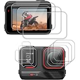 FiTSTILL Screen Protector for Insta 360 Ace Pro2 (Square Lens) | Tempered Glass Lens Protector &amp; Main Screen Protector + TPU Secondary Screen Protector Ace Pro 2 Accessory