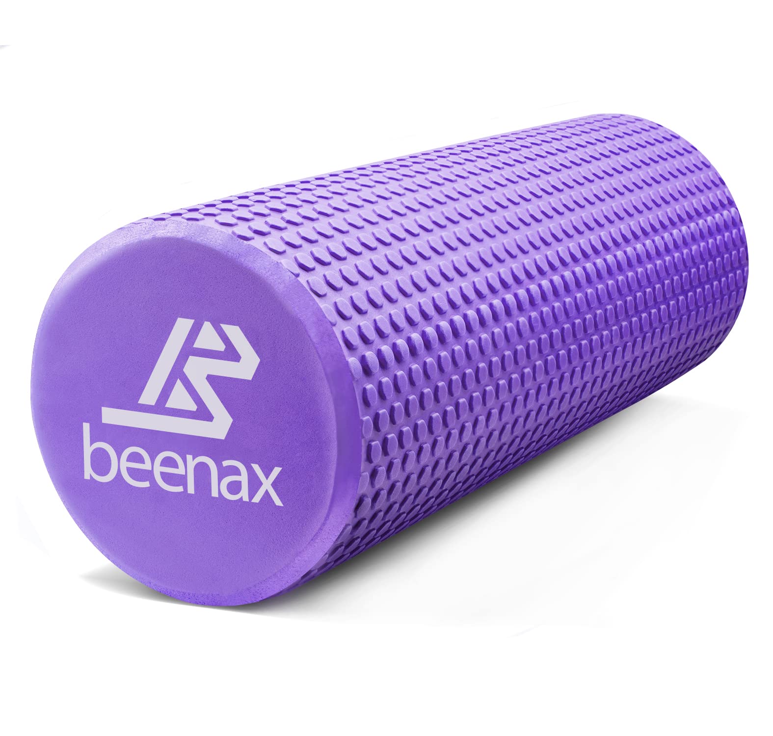 Beenax Foam Roller 44cm - Lightweight Muscle Roller for Fitness, Pilates, Yoga, Physio, Trigger Point, Deep Tissue, Joint Massage, Pain Relief - Designed to Relieve Stress and Relax Tight Muscles