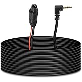 MEIRYFA 4 Pin Dash Cam Cable Rear View Camera Wire 4 Pin Male to 2.5mm Male Plug Car Backup Camera Reverse Mirror Extension C