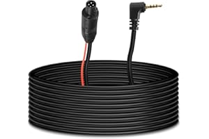 MEIRYFA 4 Pin Dash Cam Cable Rear View Camera Wire 4 Pin Male to 2.5mm Male Plug Car Backup Camera Reverse Mirror Extension C