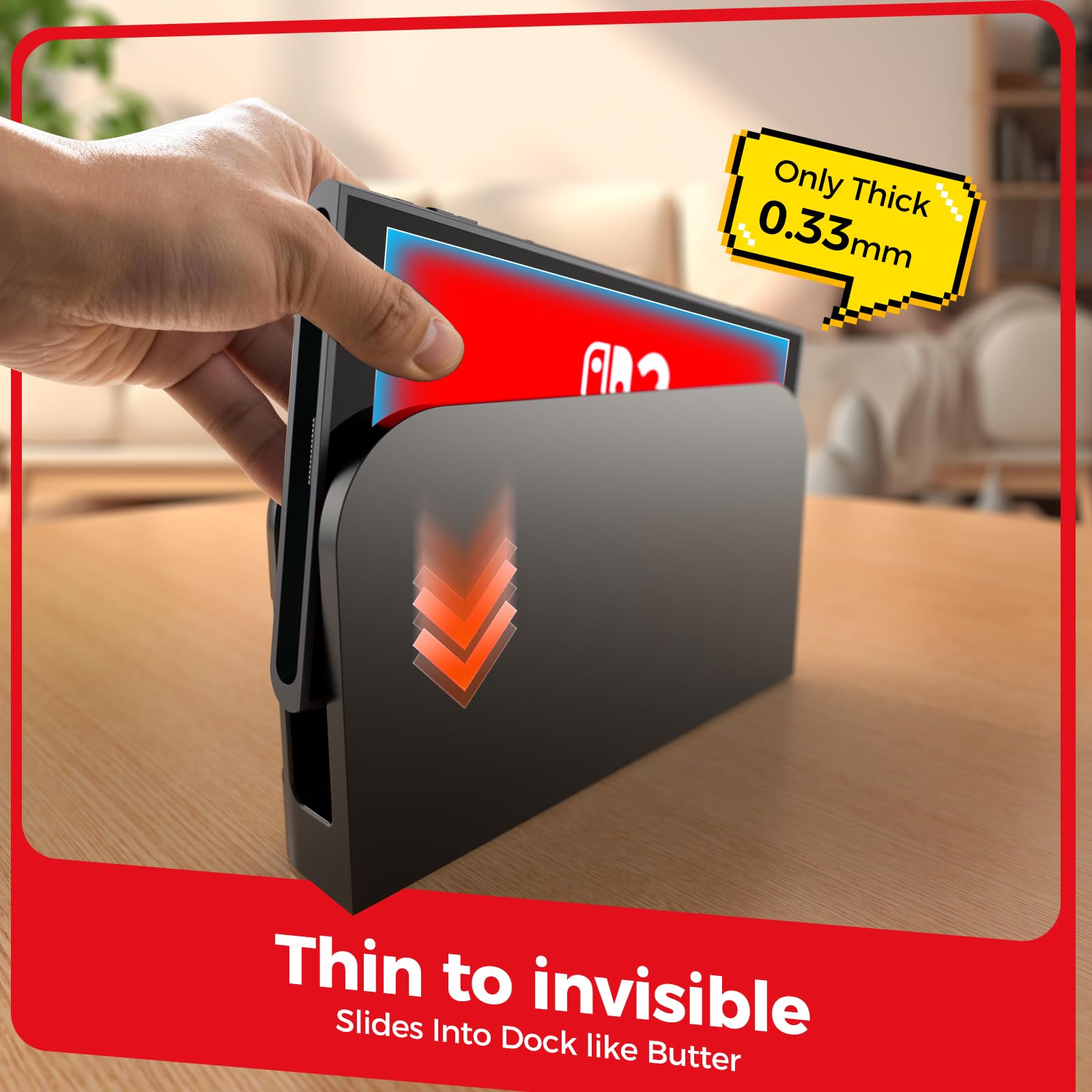 NEWDERY Displayschutzfolie für Nintendo Switch 2, 9H gehärtetes Glas, automatische Ausrichtung, blasenfreie, Anti-Fingerabdruck, kratzfest, Touchscreen‌‌, HD-klare Vollabdeckung, 2er-Pack 5