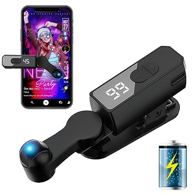 Raisetip Portable Auto Clicker for iPhone iPad Android Built-in Battery with Strong Battery Life Hands-Free Silent Operation Handy, Auto Tapper for Tiktok Live，Gaming,Likes & Reward Tasks (Black)