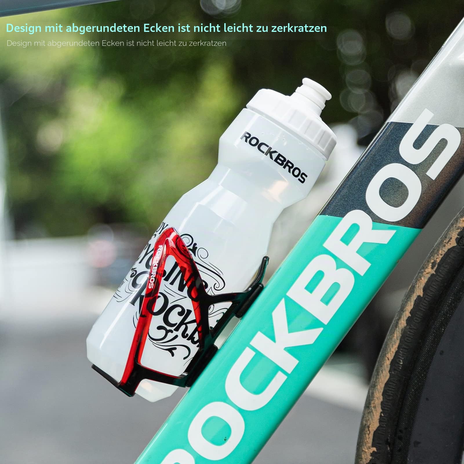ROCKBROS Flaschenhalter Fahrrad Getränkehalter 35g Leichtgewicht 5