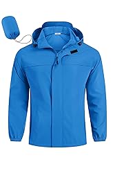COOFANDY Men's Rain Jacket Waterproof Lightweight