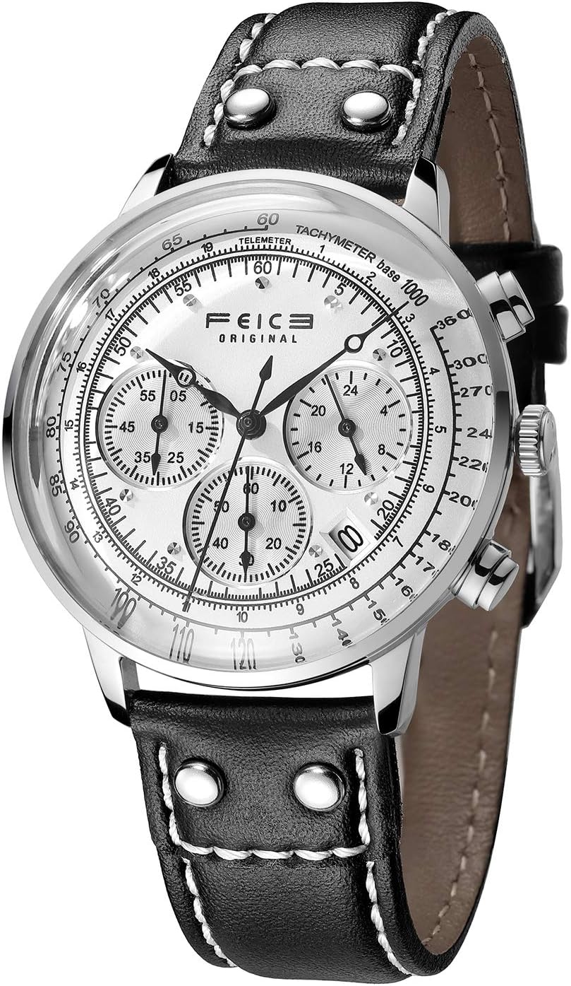 Men's Wrist Watch FEICE with Japanese Quartz Movement Date Multifuntion Display-FS021