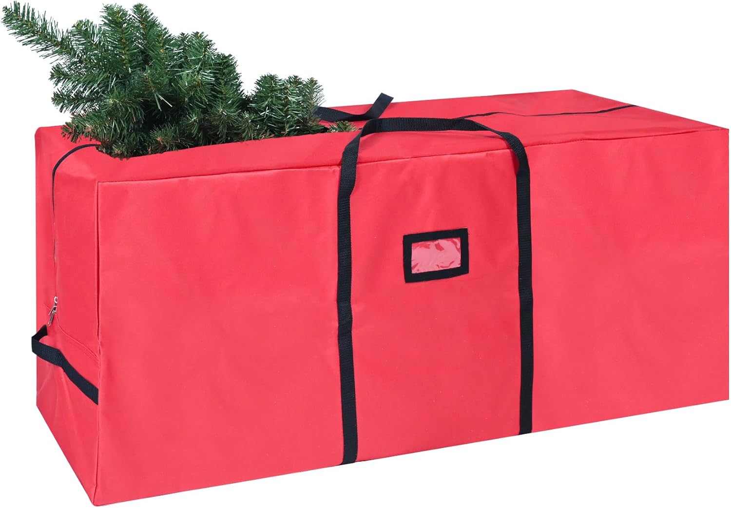 Holiday Décor Storage - leheyhey Christmas Tree Storage Bag Fits Up to 7.5ft Xmas Trees 600D Oxford Fabric Waterproof PVC Coating Double Zipper Closure Dust、Moisture、Insect Proof Reinforced Stitching Easy Carry Handles