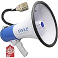 Pyle 50W Megaphone Bullhorn Speaker with Built-in Siren, Rechargeable Battery, 10-Second Record Function, Loud & Clear Sound for Sports Fans, Coaches, Cheerleading, or Safety Drills (PMP59IR)