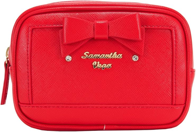Amazon サマンサベガ Samanthavega ポーチ レディース コスメポーチ 化粧ポーチ リボンモチーフ付きポーチ 271 レッド 並行輸入品 Samantha Thavasa サマンサタバサ シューズ バッグ