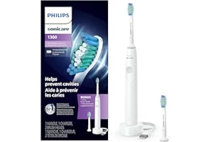 Philips Sonicare 1300 Power Toothbrush, Rechargeable Electric Toothbrush, White Grey HX3642/02