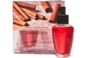 Bath & Body Works Cinnamon Stick Wallflowers Home Fragrance Refills, 2-Pack (1.6 fl oz total)